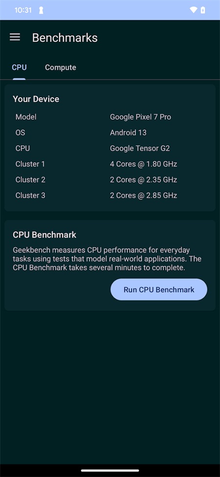 Geekbench应用截图第一张